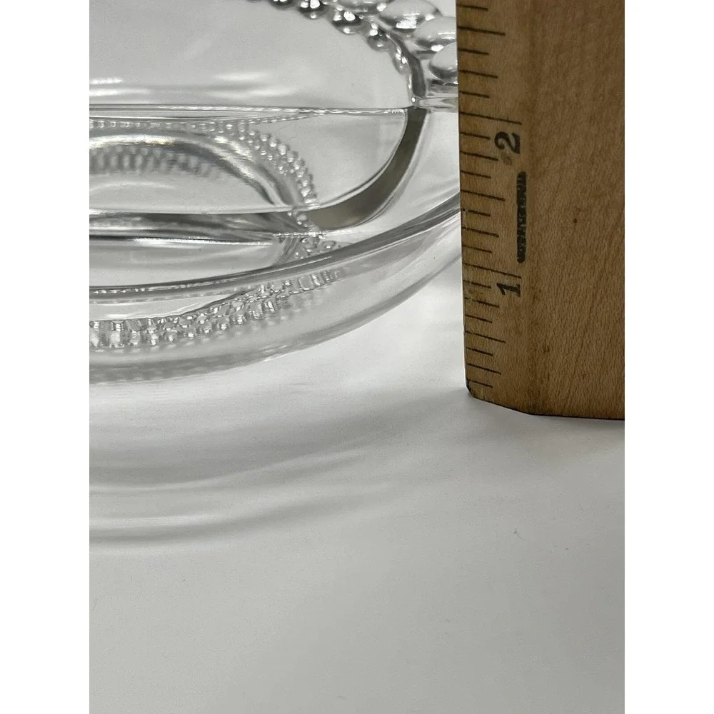Vintage Duncan & Miller Teardrop Divided Relish Candy Dish Clear Glass Nut Mints